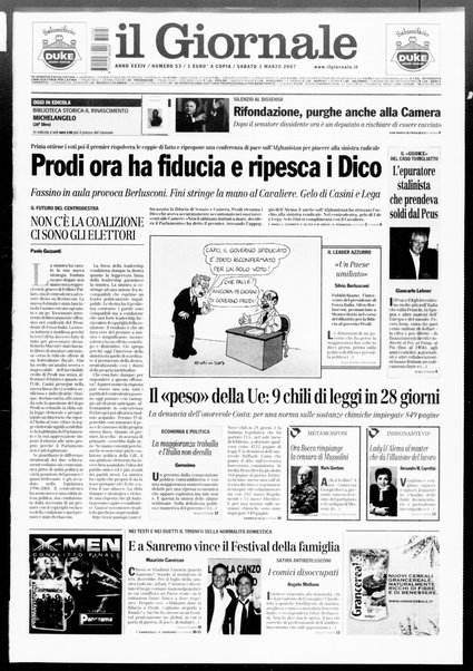 Il giornale : quotidiano del mattino